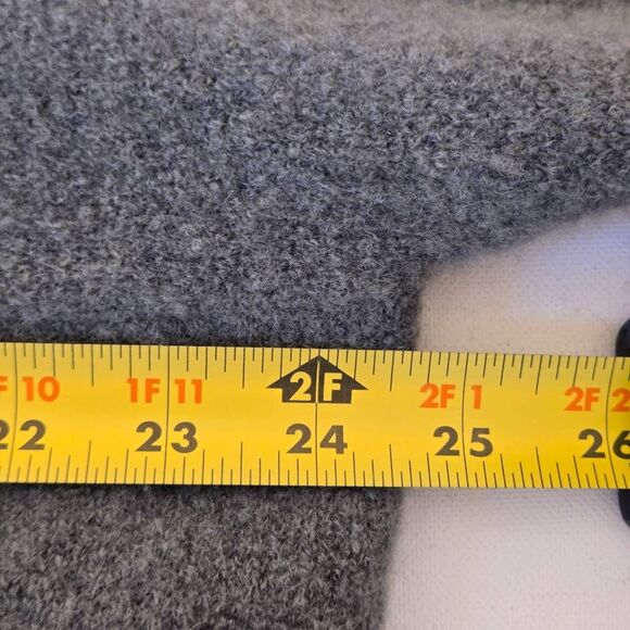 Eileen Fisher Womens Heather Cashmere Silk Blend Pullover Sweater Green Medium - Picture 7 of 11